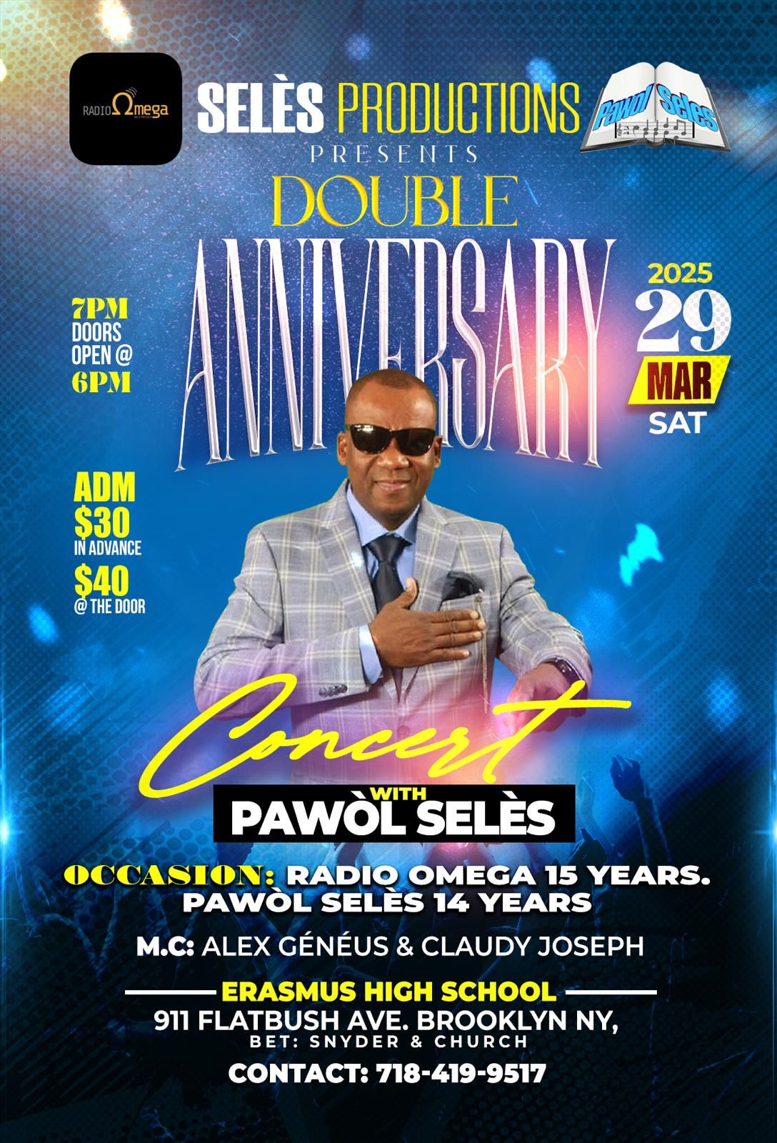 Double Anniversary Concert flyer